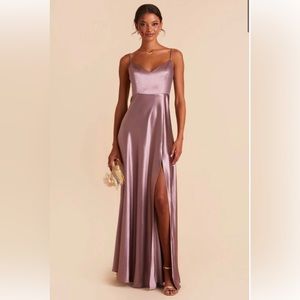 Birdy Grey Dark Mauve Satin Dress